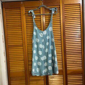 Labella Light Blue Sleeveless shorts romper